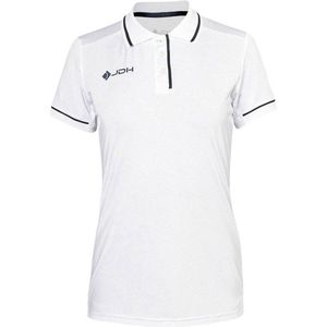 JDH - Girls Carbon Pro Polo - Wit - Polyester/Elasthaan