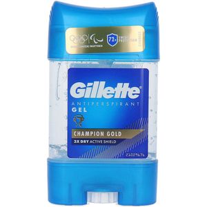 Gillette - Clear Gel Champion Gold - Anti-transpirant & Deodorant - 70 ml - 72 uur Zweet- en Geurbescherming