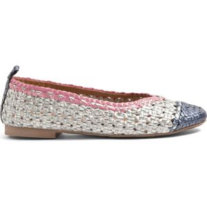 Lazamani - Brisa Dames Ballerinas Leer Silver - Maat 36