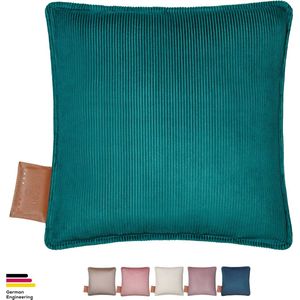 Beurer Warmtekussen - Heaty Corduroy Celestial Green - Draadloos Warmtekussen - Elektrisch - Oplaadbaar - XL verwarmd oppervlak - 45x45 cm - 5 Jaar Garantie: exclusief bij Bol.com