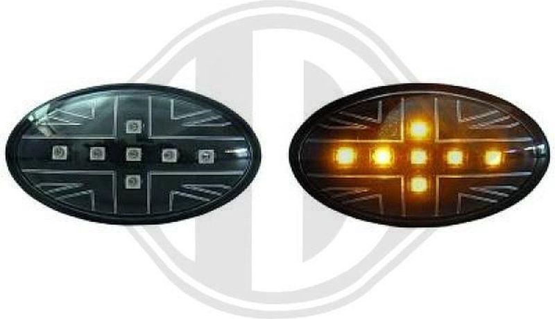 Diederichs - 1205278 - Knipperlichten - Zwart - LED