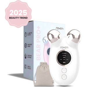 Novani Bear Pro+ 2 in 1 Facelifting Huidverjongingsapparaat | Anti Ageing | huidverjonging | Facelift apparaat | Anti rimpel | Gezichtsmassage | Wit