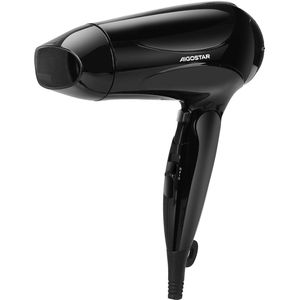 Aigostar Lena föhn - Reisföhn met 3 warmtestanden - Inklapbare compacte haardroger - Coolshot - Ionische fohn - 2400W - Zwart