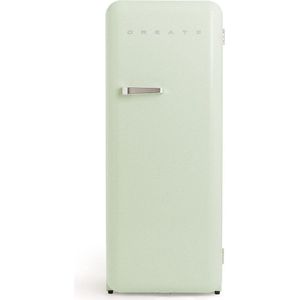 CREATE RETRO FRIDGE 281L SILVER - Kastmodel Koelkast - Groen