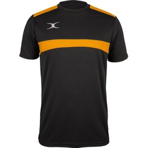 Gilbert T-shirt Photon Zwart / Geel - 116