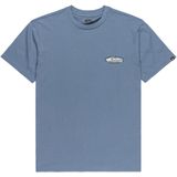 Quiksilver - Evo Border Lines - T-shirt - Blauw - Korte Mouwen