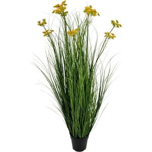 Kunstgras Wortel Bloem Ui Graspot 120cm brandvertragend