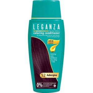 Leganza Coloring Conditioner Aubergine - Paars - 100% Natuurlijke Oliën - 0% Waterstofperoxide / PPD / Ammoniak - 150ml