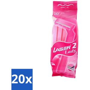 20 x Benson - Laser Twin Women - Wegwerpscheermesjes - Voor Vrouwen - 10 Mesjes - Scheermesjes Dames