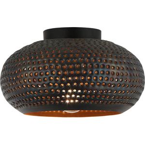 Freelight - Plafondlamp Fueco Ø 35 cm bruin zwart