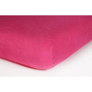 Lotte & Julius Hoeslaken - Badstof - 70 x 150 cm - Donkerroze