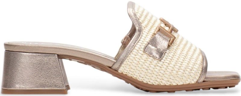 Hispanitas - RHV254071 - Leren Sandalen - Beige - Casual - Hakhoogte 3 tot 5 cm