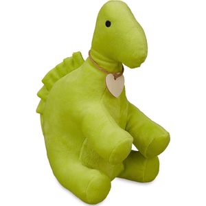 deurstopper dino - met zand - dier - 18x13x24 cm - binnen - groen