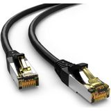 S/FTP CAT6a 10 Gigabit netwerkkabel / zwart - LSZH - 5 meter