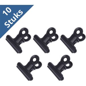 Bulldog Clip - 10 Stuks - Papierklem Zwart - 31mm