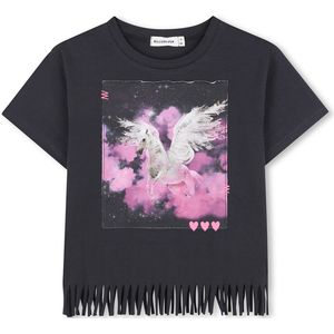 Billieblush - U21230 - T-shirt - Grijs - Korte Mouwen - Meisjes