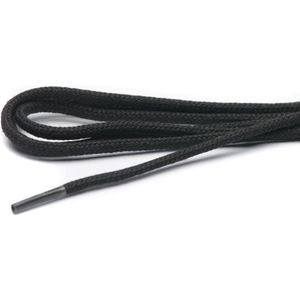 ARIESZZZ Schoenveters - Zwart - Elastisch - 90 cm - 3 mm - 4-6 gaatjes