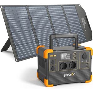Draagbaar Zonne-energie Laadstation met 200W Zonnepaneel en 1200W AC-stopcontact - Efficiënt Powerstation voor Camping en Thuis