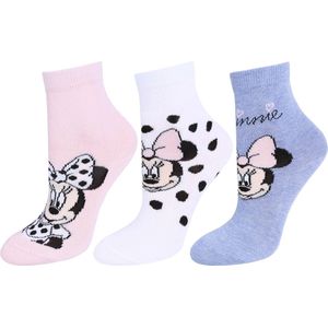 Minnie Mouse DISNEY - 3x Blauw en roze babysokjes