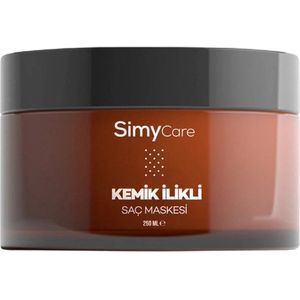 SimyCare - Intensieve haarmasker met Beenmergextract (Kemik Ilikli) Voor Beschadigd, Droog & Futloos Haar, Stimuleert Haargroei, Voedend Haarmasker, Alle Haartypes - 250 ml