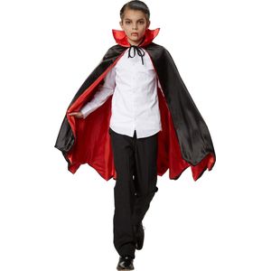 dressforfun - Kinderkostuum vampiercape vleermuis 94 cm - verkleedkleding kostuum halloween verkleden feestkleding carnavalskleding carnaval feestkledij partykleding - 301853