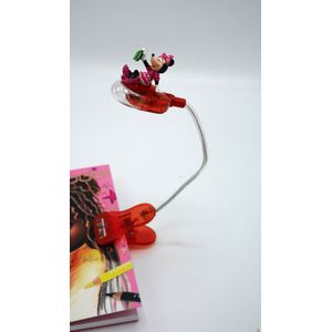 Minnie mouse 2 leeslampjes met klem.