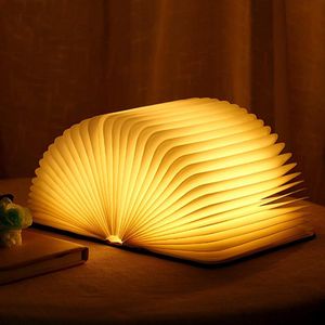 Sfeerverlichting Opvouwbare Led-boekenlamp USB-Oplaadbaar Warm Wit Nachtlampje Voor Kinderen - Vriendin Cadeau - Woondecoratie