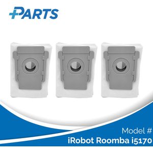 iRobot Roomba i5170 Stofzakken (3 Stuks, Plus.Parts® alternatief voor 4626194 / 4640235)
