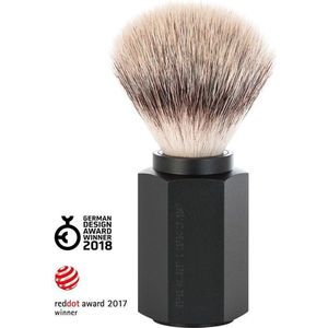 Muhle Hexagon scheerkwast synthetisch haar Graphite
