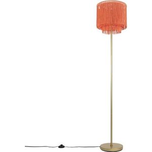 QAZQA franxa - Oosterse Vloerlamp | Staande Lamp - 1 lichts - H 1600 mm - Roze - Woonkamer | Slaapkamer | Keuken