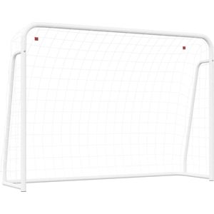 vidaXL-Voetbaldoel-met-net-214x75x152-cm-staal-en-polyester-wit