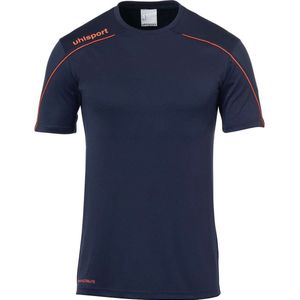 Uhlsport Stream 22 Shirt Korte Mouw Heren - Marine / Fluorood | Maat: 3XL
