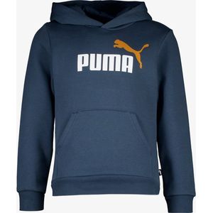 Puma Essentials Big Logo kinder hoodie blauw - Maat 140/146