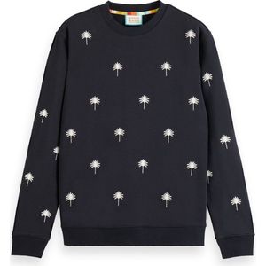Scotch & Soda All-Over Embroidery Sweatshirt Heren Trui - Maat XXL