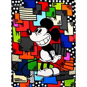 Diamond painting Disney Mickey Mouse 50x70 vierkante steentjes