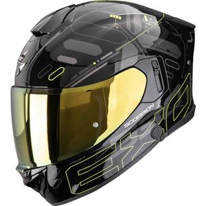 Scorpion EXO-530 Fond Black Neon Yellow - Integraalhelm - Maat XXL - Motorhelm - ECE 22-06 gekeurd