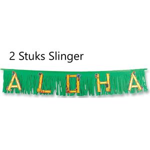 2 stuks Aloha slinger Hawaii, 1,5 meter per slinger, Themafeest