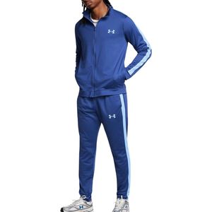 Under Armour UA Knit Track Suit Heren - Blauw - Maat XL