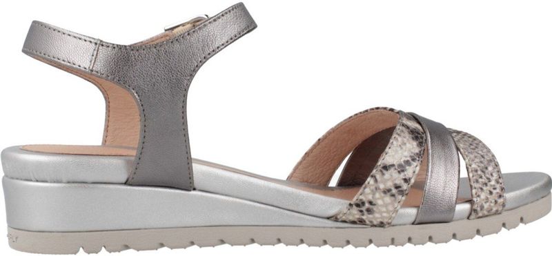 STONEFLY - CHER 7 SNAKE EMBOSSED LTH/L - Laarzen - Zilver