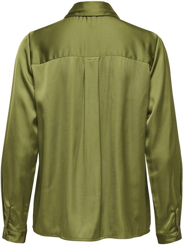 ONLY - ONLMIKA VIS SATIN SHIRT WVN - Blouse - Meisjes - Lange Mouwen - Regular Fit