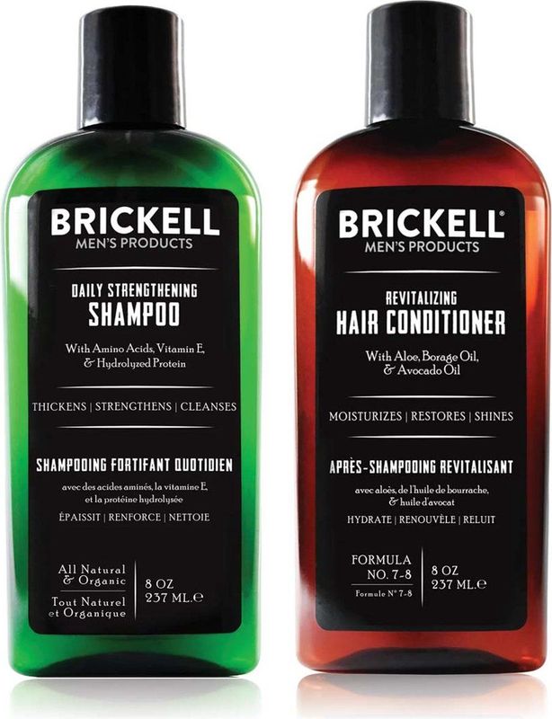 Brickell - Daily Revitalizing Hair Care Routine - Shampoo en Conditioner - 237 ml