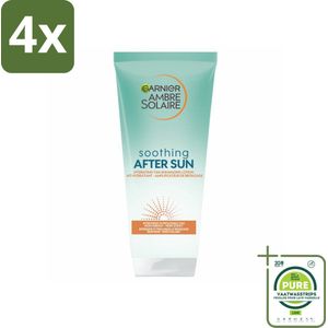 Garnier - Ambre Solaire - Aftersun Melk met Zelfbruiner - Gezicht & Lichaam - 200 ml - Voordeelverpakking - 4 stuks - Aftersun - Zelfbruiner