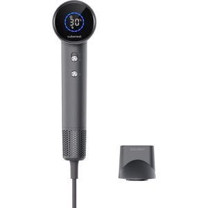 Cubenest - SwiftDry - SDH001 - haardroger - Ionische Fohn - Haardroger Krullen - Fohn Geluidsarm, Display in Celsius, 4 Warmtestanden, 2 Snelheden - 8 combineerbare modi - Grijs