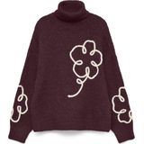 Vero Moda - Gebreide Trui - Winetasting - Lange Mouwen - Ronde Hals