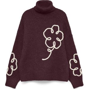 Vero Moda - Gebreide Trui - Winetasting - Lange Mouwen - Ronde Hals