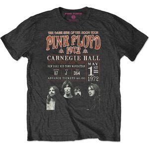 Pink Floyd - Carnegie '72 Heren T-shirt - Eco - M - Zwart