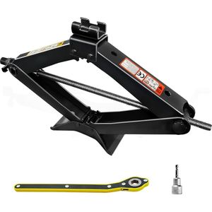Autokrik met handslinger - 25 Ton - Trolley Jack - Schaarkrik - Voor auto's-SUV's-MPV - Max 2.5T Autokrik