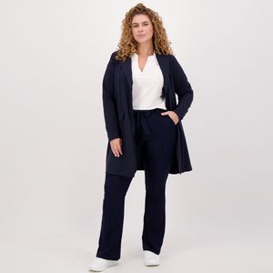 Blauwe Broek/Pantalon van Je m'appelle - Dames - Plus Size - Travelstof - 52 - 2 maten beschikbaar