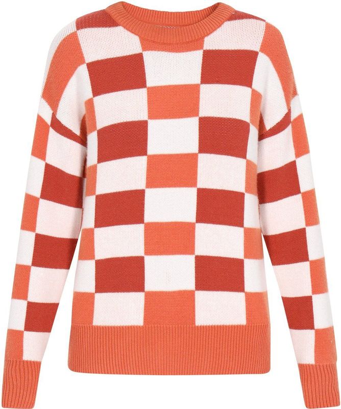 MYMO Trui 'Back To School'  oranje / donkeroranje / wit