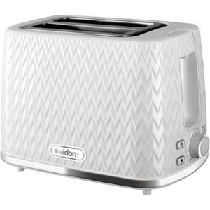 ELDOM - Vintage broodrooster - toaster - 2 sneetjes - Wit